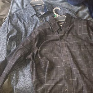 Two casual dress shirts